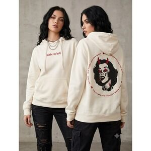 VOIGHT by Valentina Cream "Made In Hell" Devil Girl Graphic Hoodie (Medium)